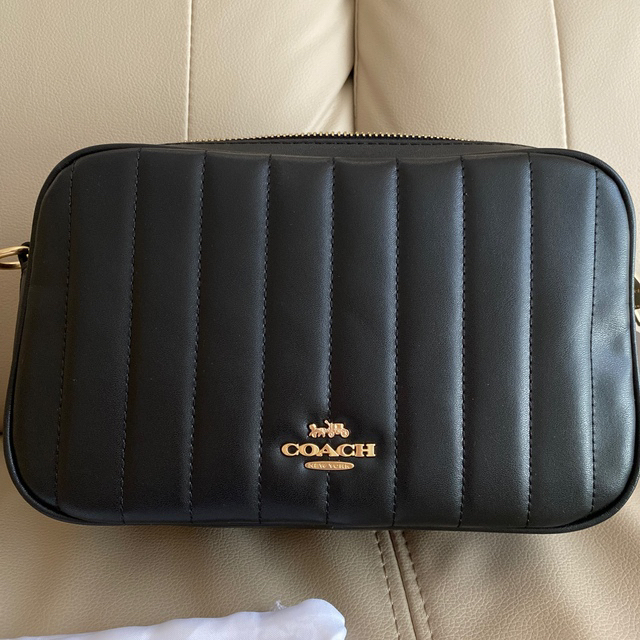 COACH - コーチバック パフィー リニア キルティング レザー ジェス ... 6☆新品未使用☆COACH ジェスクロスボディ・黒 キルティング