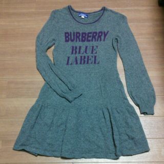 バーバリー(BURBERRY)のBURBERRY ニットワンピ♪(ひざ丈ワンピース)