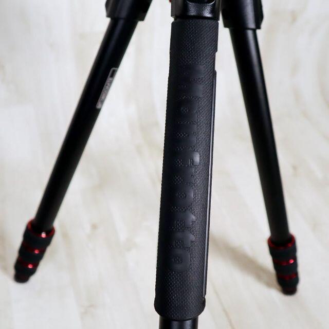 【美品】マンフロット Manfrotto アルミ4段三脚 MT190GOA4TB