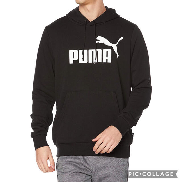 新品 プーマ スウェット パーカー M 黒 裏毛 メンズ PUMA 588709 メンズのトップス(パーカー)の商品写真