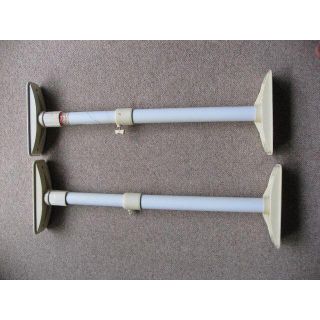 家具 転倒防止 伸縮棒 ML 高さ50-80cm ホワイト(防災関連グッズ)