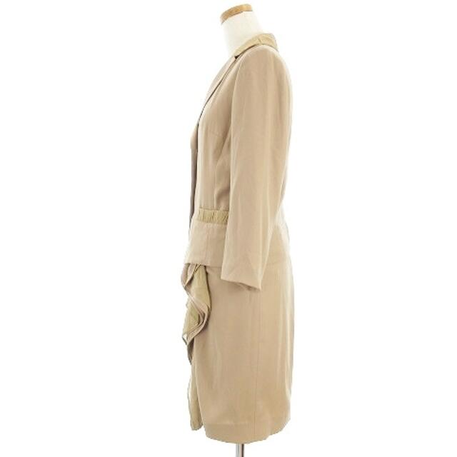EPOCA(エポカ)のエポカ セットアップ スカートスーツ フリル 薄手 無地 ベージュ系 レディースのフォーマル/ドレス(スーツ)の商品写真