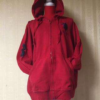 ポロラルフローレン(POLO RALPH LAUREN)のU.S. POLO ASSN ZIP UP ジップアップ レッド RED(パーカー)