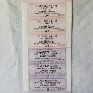 GALA湯浅スキー場　リフト割引券　スクールレッスン料割引券(その他)