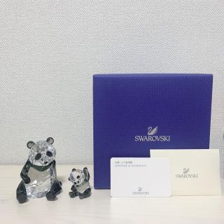 スワロフスキー(SWAROVSKI)のSwarovski 置物 パンダ(置物)