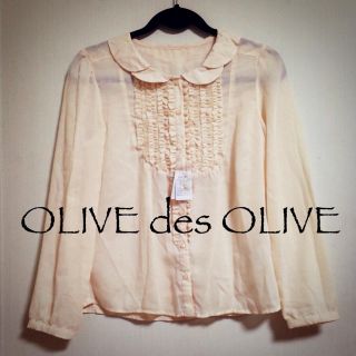 オリーブデオリーブ(OLIVEdesOLIVE)の♡オリーブ フリルシャツ♡(シャツ/ブラウス(長袖/七分))