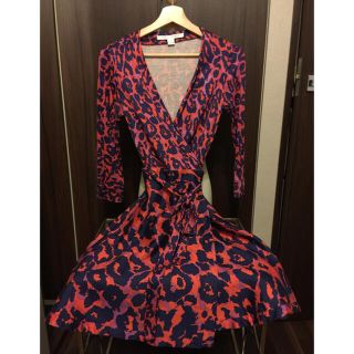 ダイアンフォンファステンバーグ(DIANE von FURSTENBERG)の【専用】DIANE von FURSTENBERG ラップワンピース シルク(ひざ丈ワンピース)