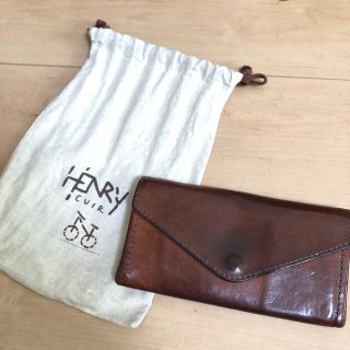 エンリーべグリン(HENRY BEGUELIN)のHENRY CUIR アンリクリール長財布ブラウン(財布)