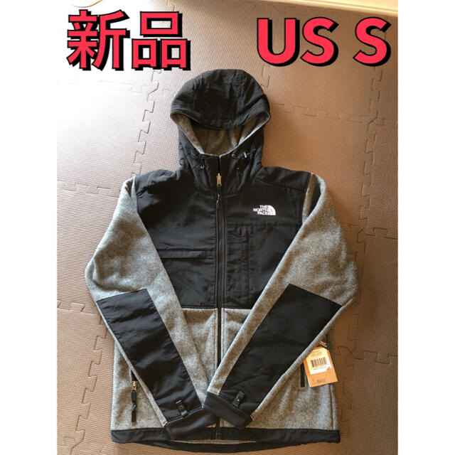 THE NORTH FACE(ザノースフェイス)のUSAモデル　新品　NORTH FACE デナリフーディ　S グレー　フリース メンズのジャケット/アウター(マウンテンパーカー)の商品写真