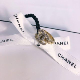 シャネル(CHANEL)の【シャネル/CHANEL】指輪　リング　ココ　ラインストーン　ゴールド 金(リング(指輪))