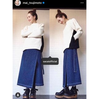 sacai - sacai デニム巻きスカートの通販 by hr___'s shop|サカイなら