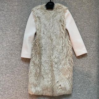 バーニーズニューヨーク(BARNEYS NEW YORK)の【美品クリーニング済】REYC ファーコート 34(毛皮/ファーコート)