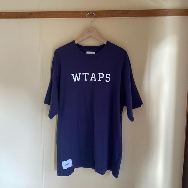 21SS WTAPS COLLEGE SS TEE NAVY Lサイズ