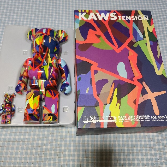 MEDICOM TOY(メディコムトイ)のBE@RBRICK KAWS TENSION 100% & 400%  エンタメ/ホビーのフィギュア(その他)の商品写真