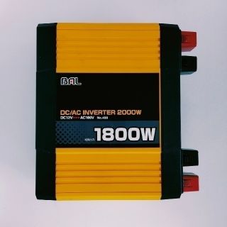 BAL - BAL DC/AC正弦波インバータ 2000 【中古 ケーブルなし】の通販
