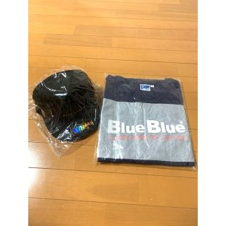 ブルーブルー(BLUE BLUE)のフラットキャップ & コットンTシャツ 限定品 2個セット(ウエア)