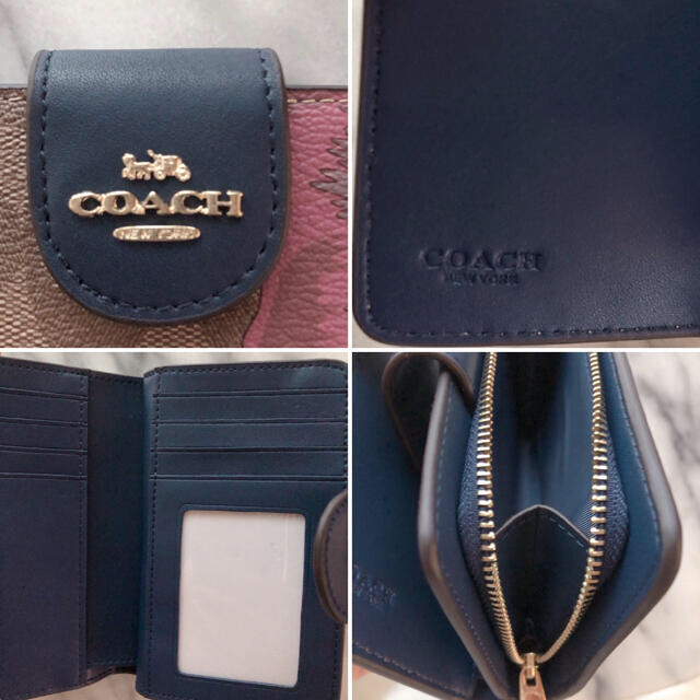 COACH(コーチ)の✨新作✨COACH✤シグネチャー✤二つ折り財布✤ 大きな花柄 レディースのファッション小物(財布)の商品写真