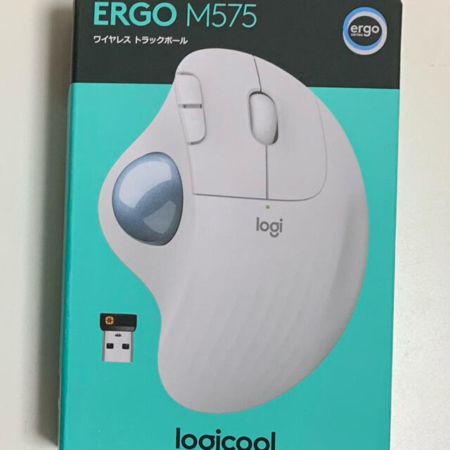 logicool ERGO M575 ワイヤレストラックボール【ホワイト】 スマホ/家電/カメラのPC/タブレット(PC周辺機器)の商品写真