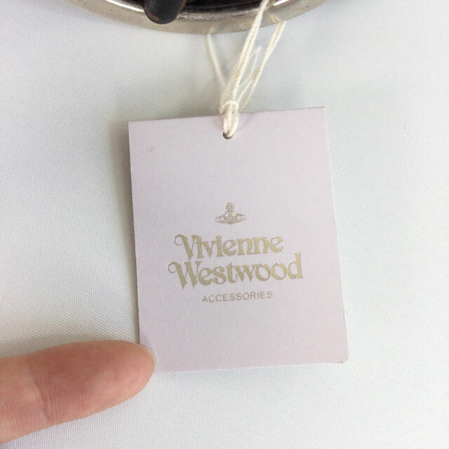 Vivienne Westwood(ヴィヴィアンウエストウッド)の【新品未使用】ヴィヴィアンウエストウッド　レザーベルト　オーブプリント　黒色 レディースのファッション小物(ベルト)の商品写真