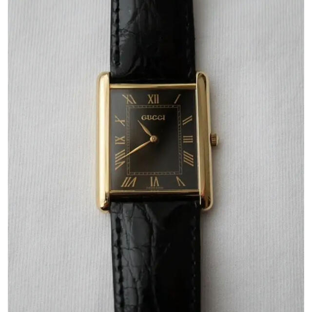 Gucci(グッチ)のグッチ　GUCCI K18YG 金無垢　百貨店購入品 メンズの時計(腕時計(アナログ))の商品写真