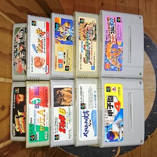 ニンテンドウ(任天堂)のスーパーファミコン ソフト10本(家庭用ゲームソフト)