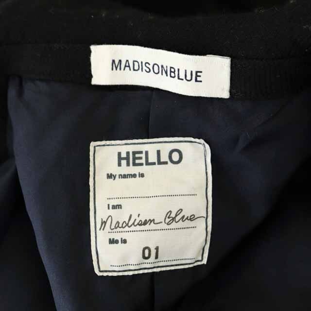 MADISONBLUE(マディソンブルー)のマディソンブルー 銀ボタン ウールブレザージャケット テーラード 01 黒 レディースのジャケット/アウター(その他)の商品写真