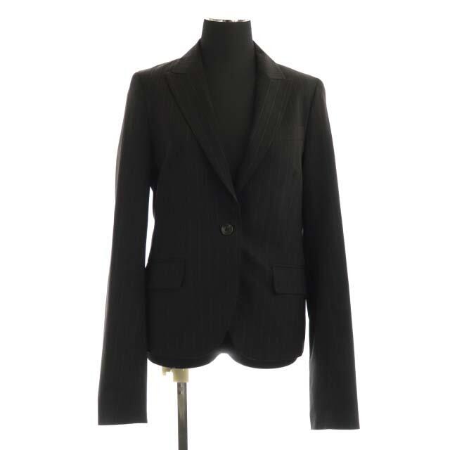 theory(セオリー)のセオリー ストライプジャケット×パンツ セットアップ スーツ 2 黒 ブラック レディースのフォーマル/ドレス(スーツ)の商品写真