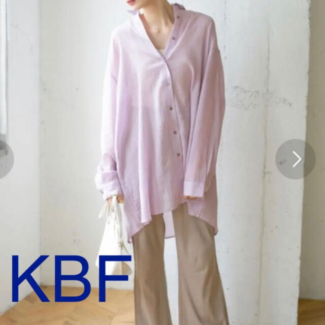 KBF(ケービーエフ)のKBF ガーゼシャツ レディースのトップス(シャツ/ブラウス(長袖/七分))の商品写真