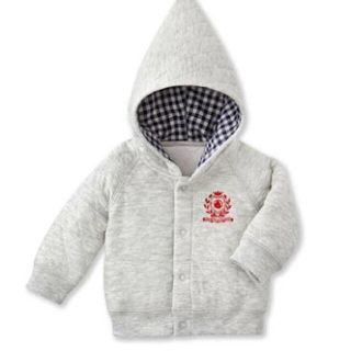 プチバトー(PETIT BATEAU)のプチバトー フード付き パーカー 新品未使用 80(ジャケット/コート)