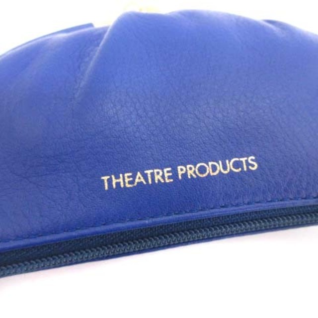 THEATRE PRODUCTS(シアタープロダクツ)のシアタープロダクツ コインケース 小銭入れ がま口 レザー 青 ブルー  レディースのファッション小物(コインケース)の商品写真