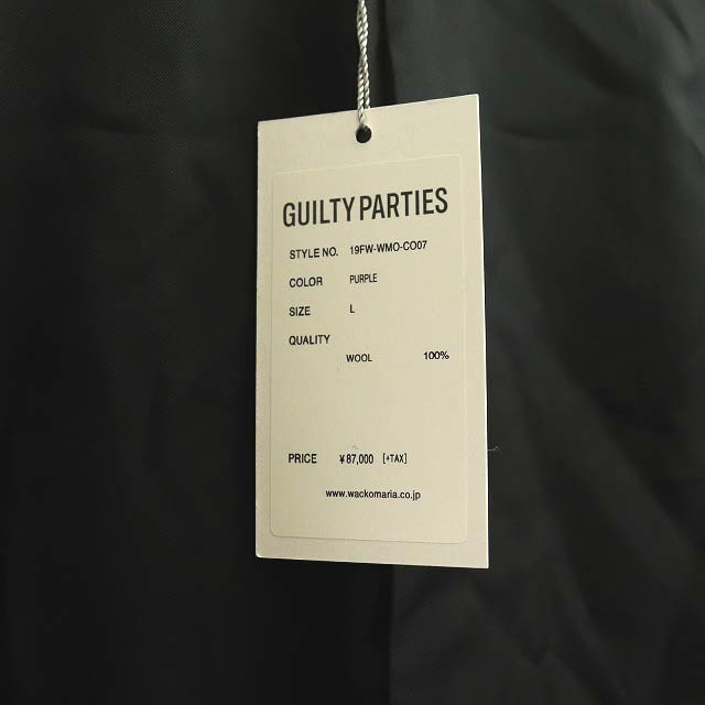 ワコマリア GUILTY PARTIES 19AW チェスターコート ロング L