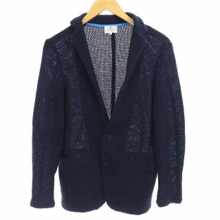 ランバンオンブルー(LANVIN en Bleu)のランバンオンブルー 18SS テーラードジャケット ニット 2B 46 S 紺(テーラードジャケット)