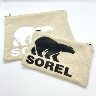 ソレル(SOREL)の【美品】SOREL ソレル キャンバス ロゴ ポーチセット マルチポーチセット(ポーチ)