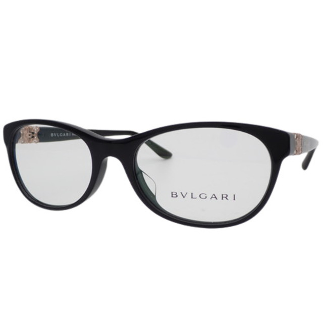 BVLGARI(ブルガリ)のブルガリ メガネ(度なし) プラスチック  ブラック黒 40800071794 レディースのファッション小物(サングラス/メガネ)の商品写真