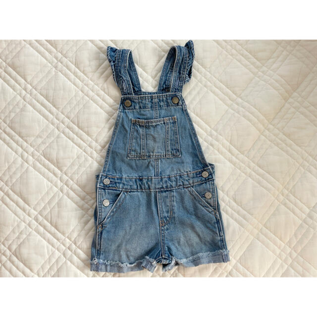 GAP Kids(ギャップキッズ)の★美品★ ギャップキッズ サロペット デニム オーバーオール サイズ100 キッズ/ベビー/マタニティのキッズ服女の子用(90cm~)(パンツ/スパッツ)の商品写真