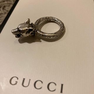 20AW GUCCI グッチ アンガーフォレスト ウルフヘッド シルバー