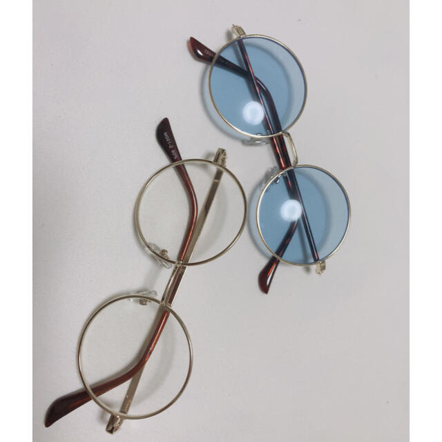 丸メガネ　2個 レディースのファッション小物(サングラス/メガネ)の商品写真