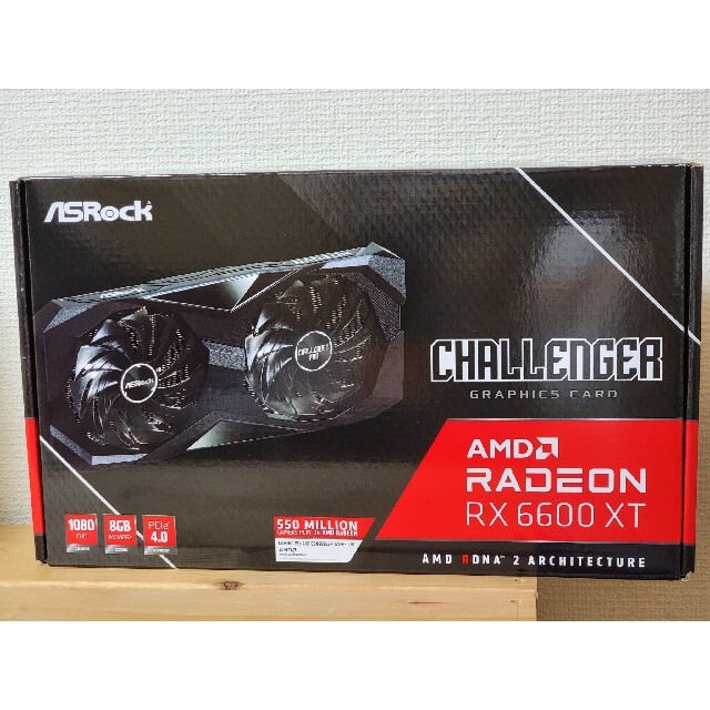 ですぐ届く Asrock Radeon RX6600XT Challenger D 8G スマホ/家電/カメラ 