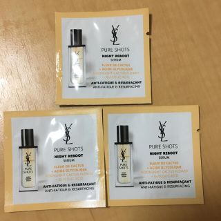 イヴサンローランボーテ(Yves Saint Laurent Beaute)のイヴ・サンローラン ピュアショット ナイトセラム試供品3個(美容液)