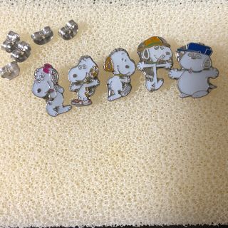 ピーナッツ(PEANUTS)のスヌーピー　スパイク　オラフ　ベル　マーブルズ　ピアスセット(ピアス)