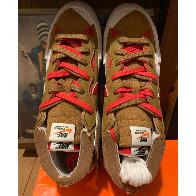 NIKE(ナイキ)のSACAI × NIKE BLAZER LOW BRITISH TAN 29cm メンズの靴/シューズ(スニーカー)の商品写真