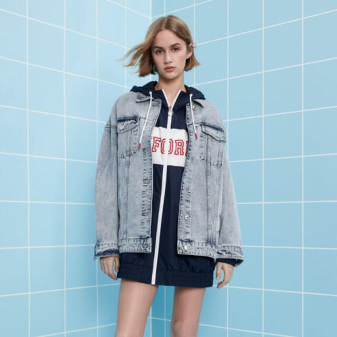 ZARA - 新品 ZARA オーバーサイズ デニムジャケット Mの通販 by ZARA - 新品 ZARA オーバーサイズ デニムジャケット Mの通販 by
