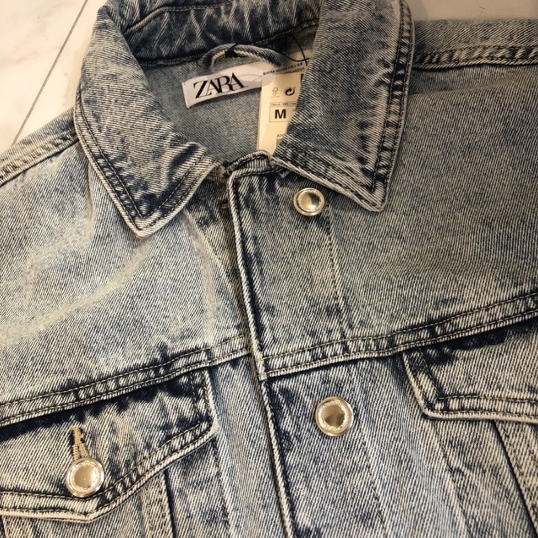 ZARA - 新品 ZARA オーバーサイズ デニムジャケット Mの通販 by ZARA - 新品 ZARA オーバーサイズ デニムジャケット Mの通販 by