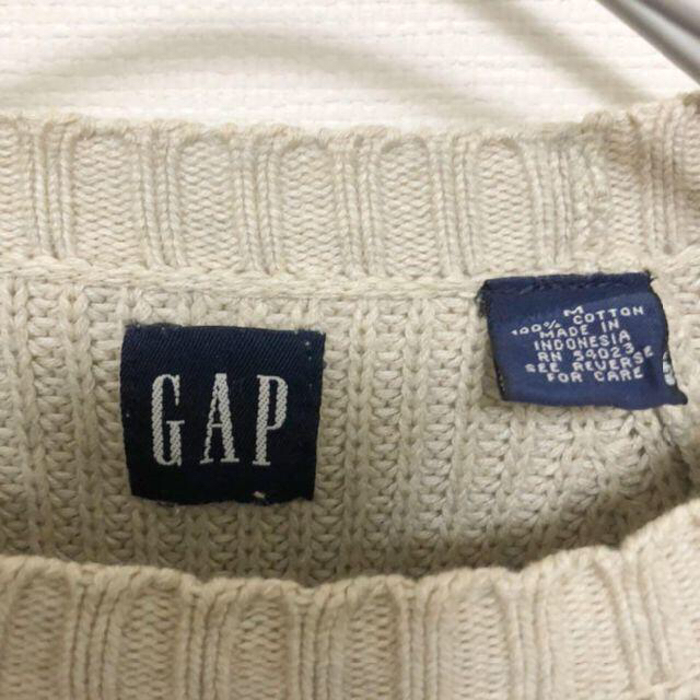 GAP(ギャップ)のOld gap 90s コットン　ケーブル編み　ニットセーター　ビッグサイズ メンズのトップス(ニット/セーター)の商品写真