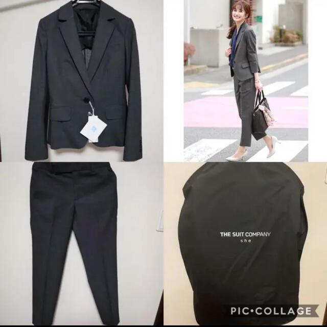 THE SUIT COMPANY(スーツカンパニー)のタグ付き新品★オールシーズン　ウォッシャブル　スーツ レディースのフォーマル/ドレス(スーツ)の商品写真