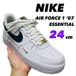 ナイキ(NIKE)のNIKE ナイキ エアフォース1 07 エッセンシャル　ホワイト　24cm(スニーカー)