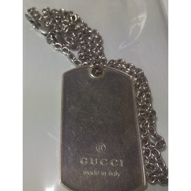 特売 Gucci - GUCCI グッチ ドックタグ シルバー ネックレス ネックレス