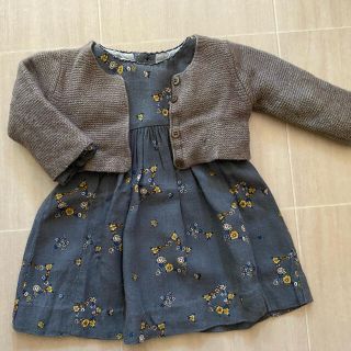 ザラキッズ(ZARA KIDS)のZARAベビー2点セット　ワンピース・カーディガン(ワンピース)