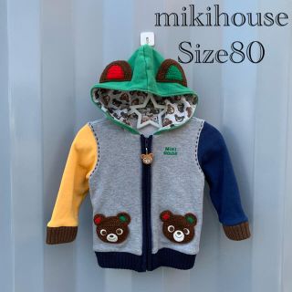 ミキハウス(mikihouse)のミキハウス くま耳 ジップパーカー  プッチー＆うさこ  (ジャケット/コート)