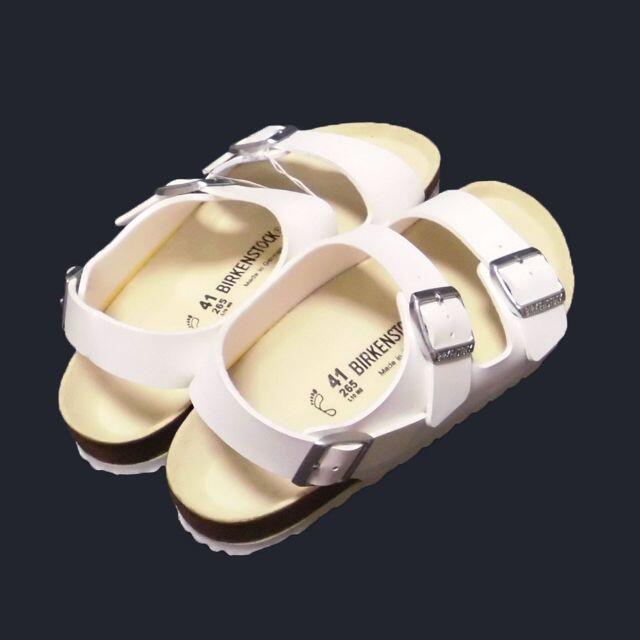 お得セール BIRKENSTOCK (White/41)の通販 by Glitter's shop|ビルケンシュトックならラクマ - ★新品★ビルケンシュトック★MILANO/ミラノ 新品超激安